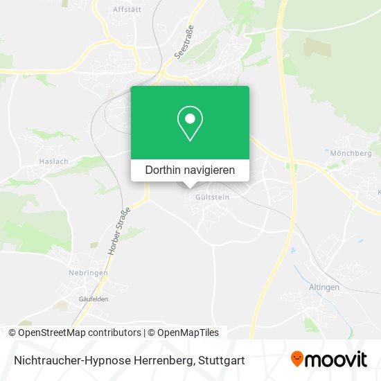 Nichtraucher-Hypnose Herrenberg Karte