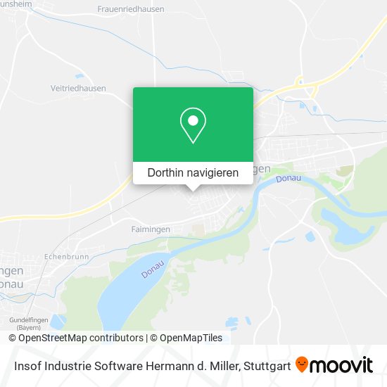 Insof Industrie Software Hermann d. Miller Karte