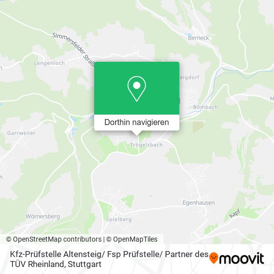 Kfz-Prüfstelle Altensteig/ Fsp Prüfstelle/ Partner des TÜV Rheinland Karte