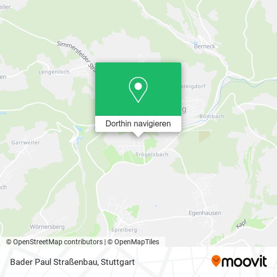 Bader Paul Straßenbau Karte