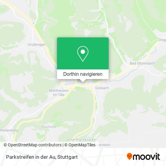 Parkstreifen in der Au Karte