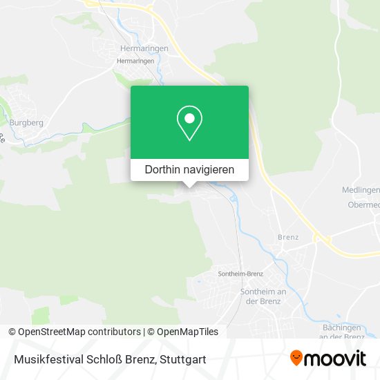 Musikfestival Schloß Brenz Karte