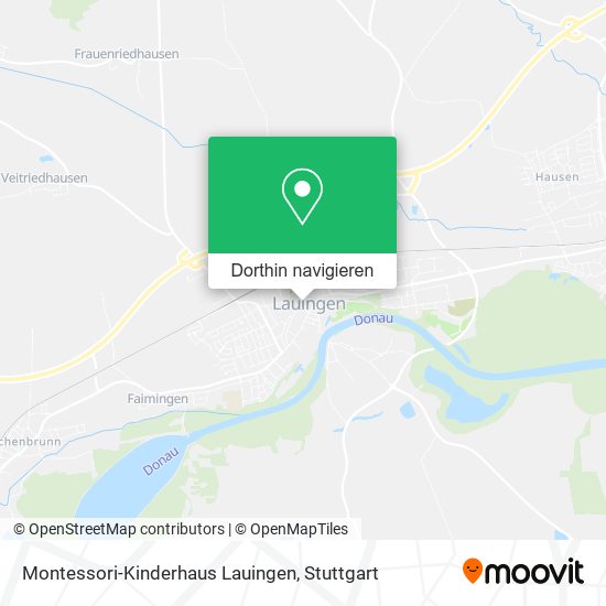 Montessori-Kinderhaus Lauingen Karte