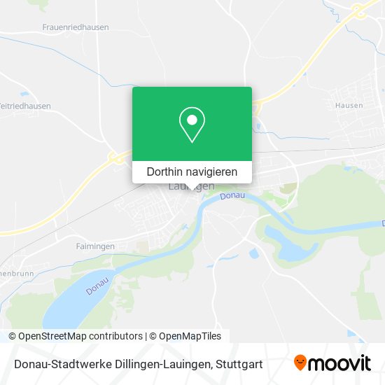 Donau-Stadtwerke Dillingen-Lauingen Karte