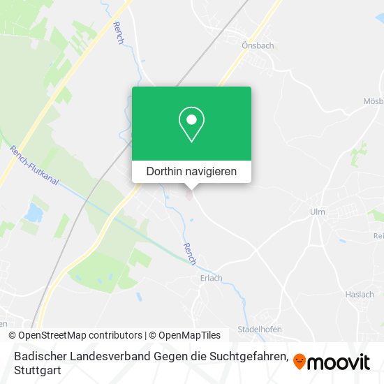 Badischer Landesverband Gegen die Suchtgefahren Karte