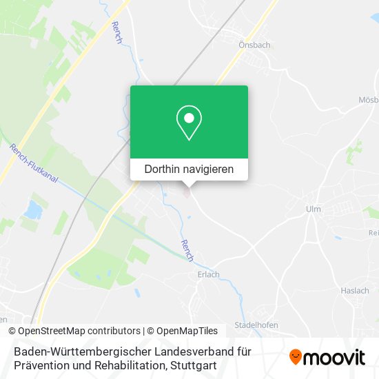 Baden-Württembergischer Landesverband für Prävention und Rehabilitation Karte