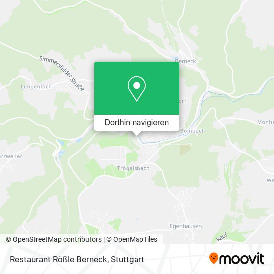 Restaurant Rößle Berneck Karte