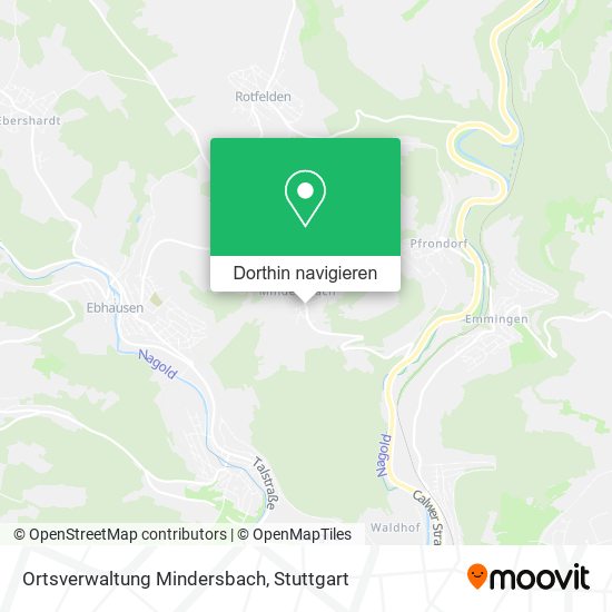 Ortsverwaltung Mindersbach Karte