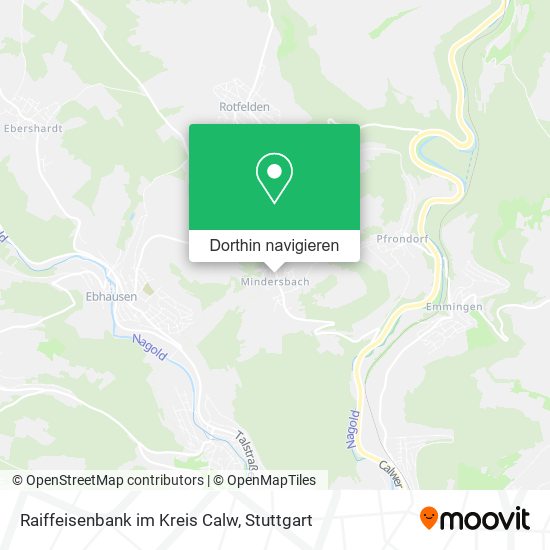 Raiffeisenbank im Kreis Calw Karte