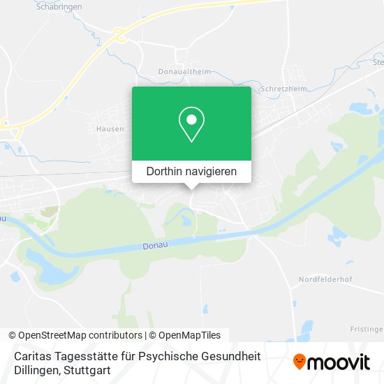 Caritas Tagesstätte für Psychische Gesundheit Dillingen Karte