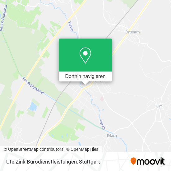 Ute Zink Bürodienstleistungen Karte