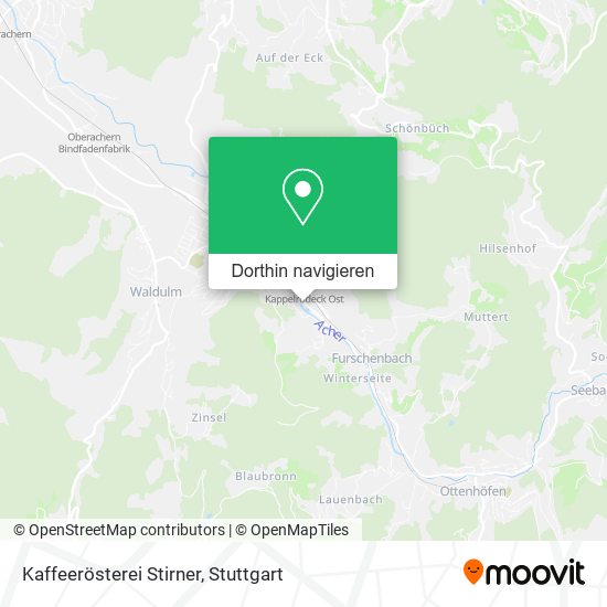 Kaffeerösterei Stirner Karte