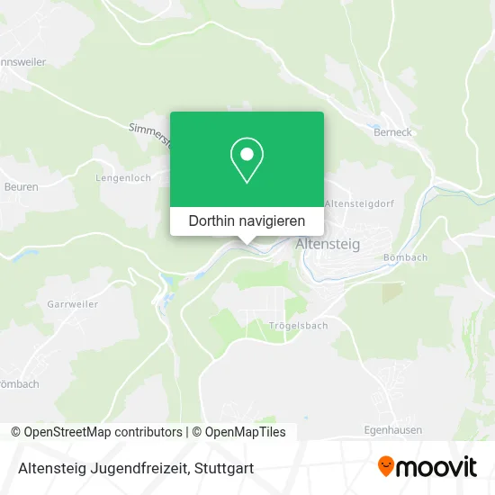 Altensteig Jugendfreizeit Karte