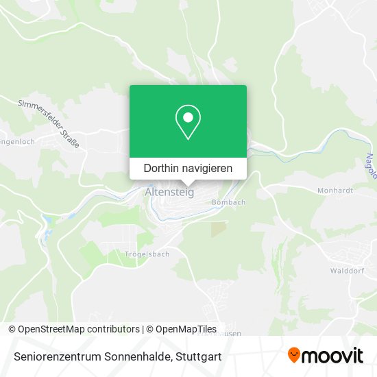 Seniorenzentrum Sonnenhalde Karte