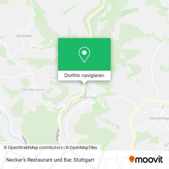 Necker's Restaurant und Bar Karte