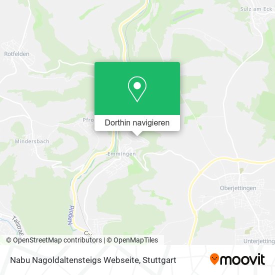 Nabu Nagoldaltensteigs Webseite Karte