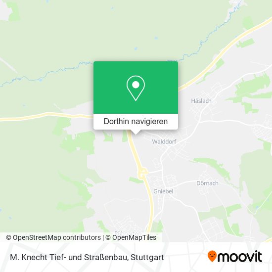 M. Knecht Tief- und Straßenbau Karte