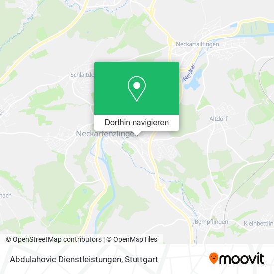 Abdulahovic Dienstleistungen Karte