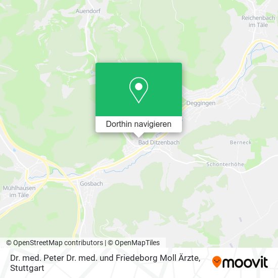 Dr. med. Peter Dr. med. und Friedeborg Moll Ärzte Karte