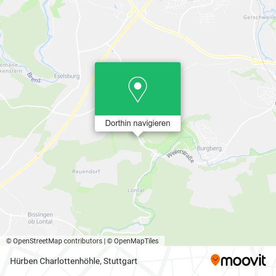 Hürben Charlottenhöhle Karte