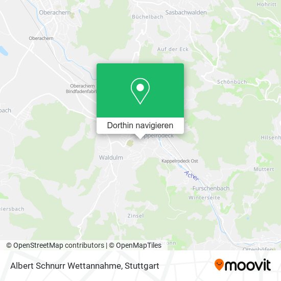 Albert Schnurr Wettannahme Karte