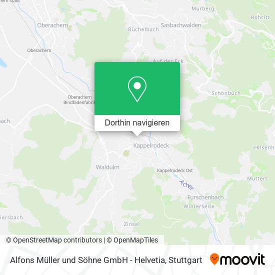 Alfons Müller und Söhne GmbH - Helvetia Karte