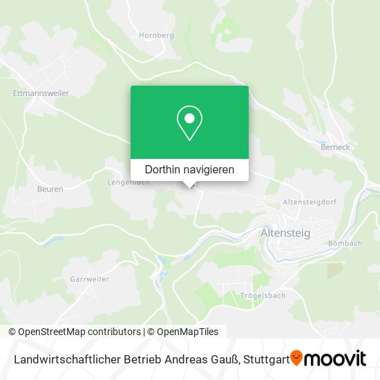 Landwirtschaftlicher Betrieb Andreas Gauß Karte