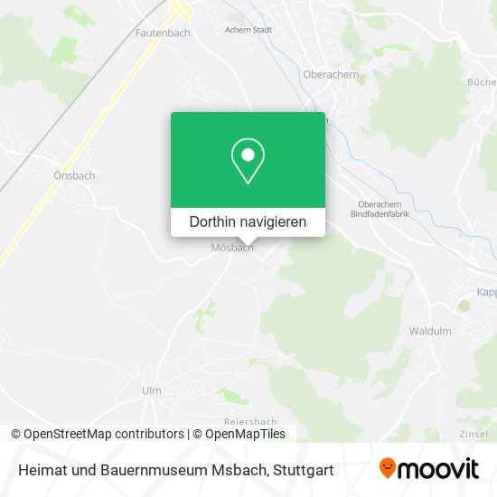 Heimat und Bauernmuseum Msbach Karte