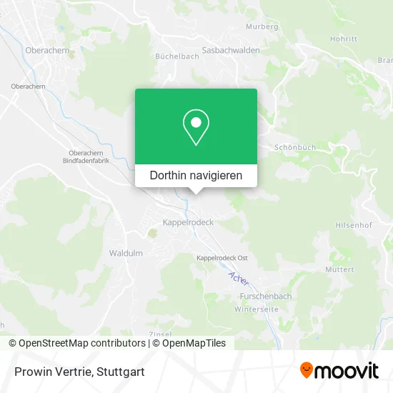 Prowin Vertrie Karte