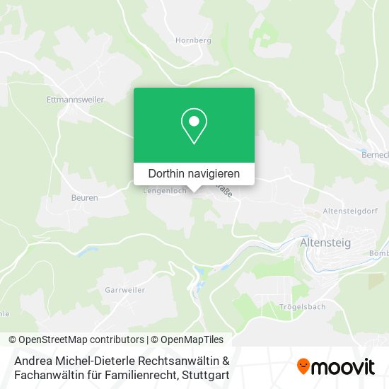 Andrea Michel-Dieterle Rechtsanwältin & Fachanwältin für Familienrecht Karte