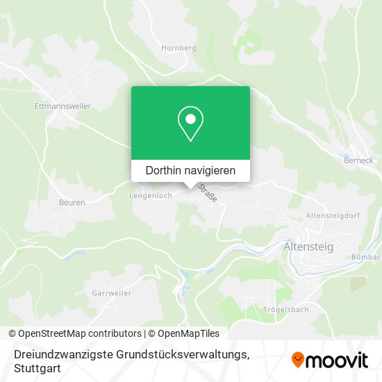 Dreiundzwanzigste Grundstücksverwaltungs Karte