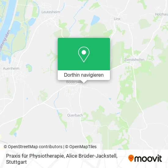 Praxis für Physiotherapie, Alice Brüder-Jackstell Karte