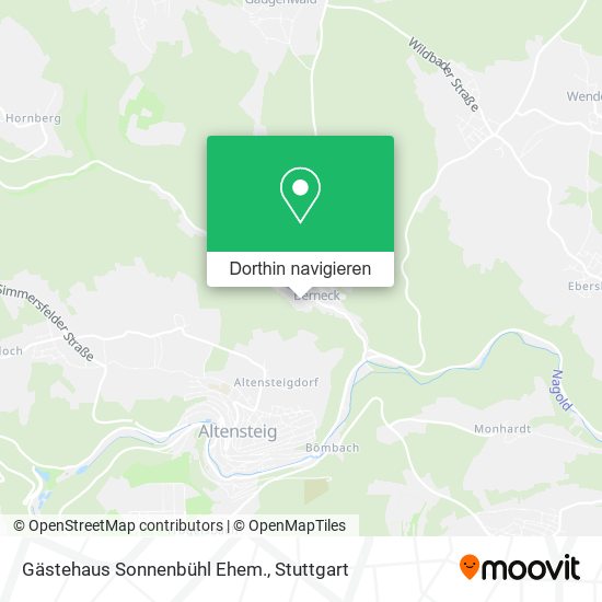 Gästehaus Sonnenbühl Ehem. Karte