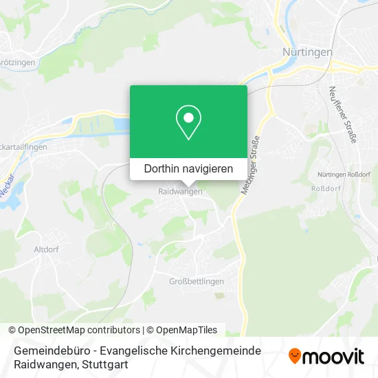 Gemeindebüro - Evangelische Kirchengemeinde Raidwangen Karte