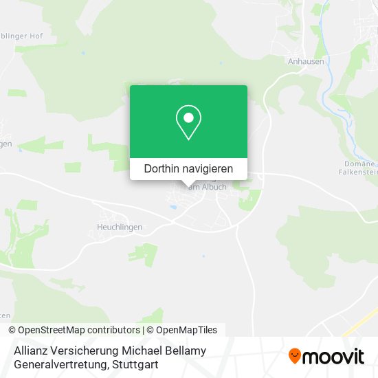 Allianz Versicherung Michael Bellamy Generalvertretung Karte