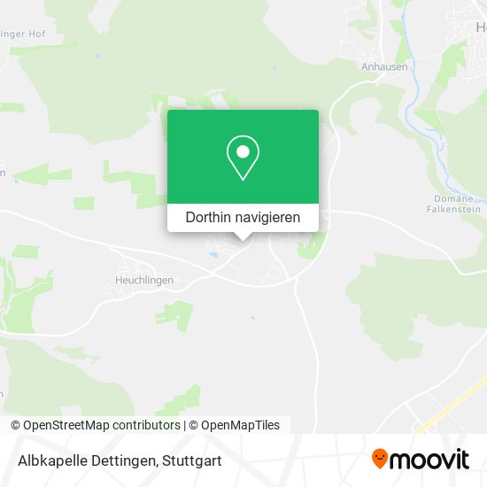 Albkapelle Dettingen Karte