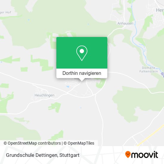 Grundschule Dettingen Karte