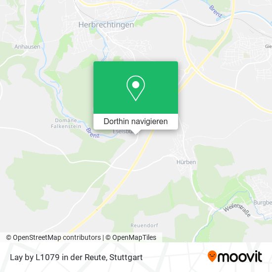 Lay by L1079 in der Reute Karte