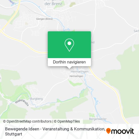Bewegende Ideen - Veranstaltung & Kommunikation Karte