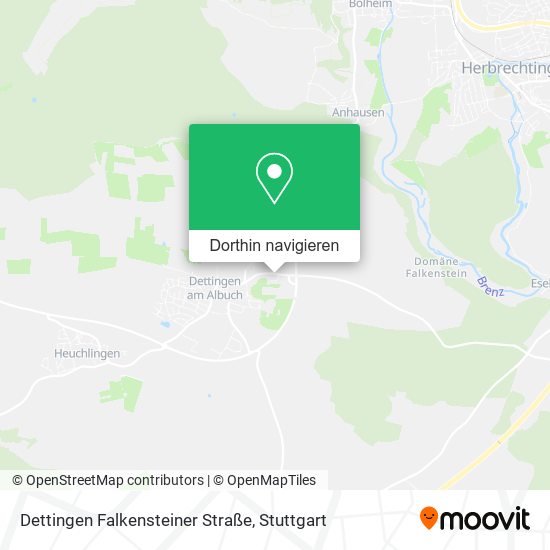 Dettingen Falkensteiner Straße Karte