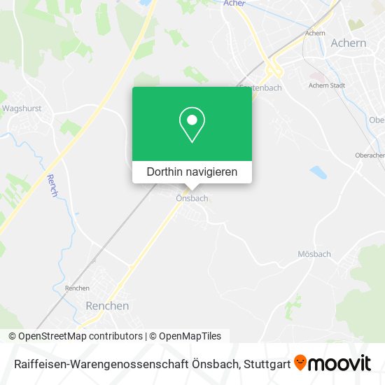 Raiffeisen-Warengenossenschaft Önsbach Karte