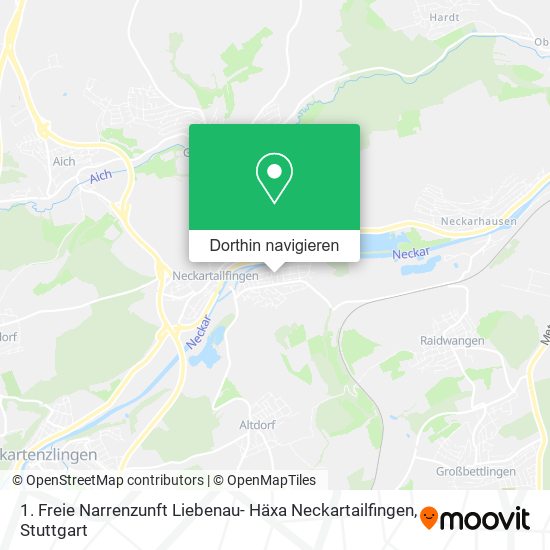 1. Freie Narrenzunft Liebenau- Häxa Neckartailfingen Karte