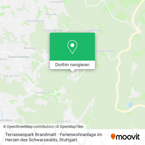 Terrassenpark Brandmatt - Ferienwohnanlage im Herzen des Schwarzwalds Karte