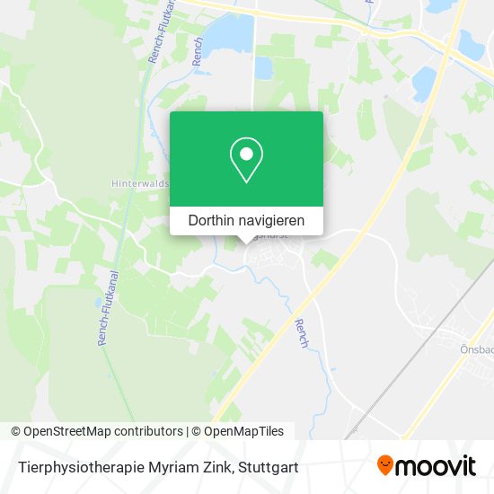 Tierphysiotherapie Myriam Zink Karte