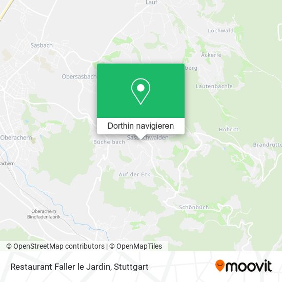 Restaurant Faller le Jardin Karte