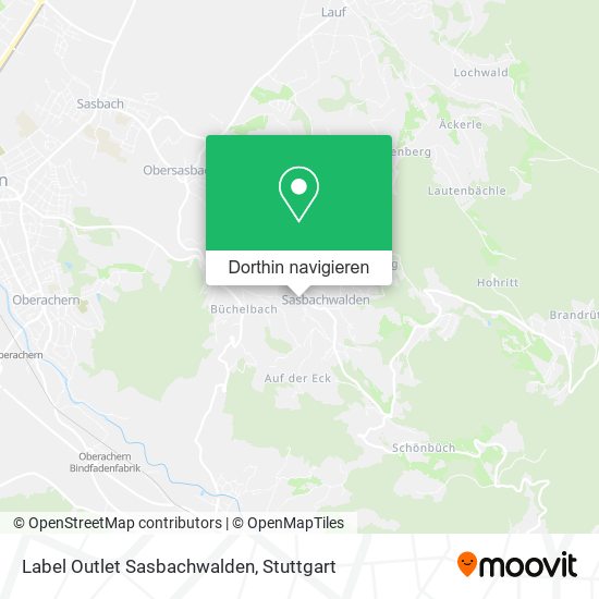 Label Outlet Sasbachwalden Karte