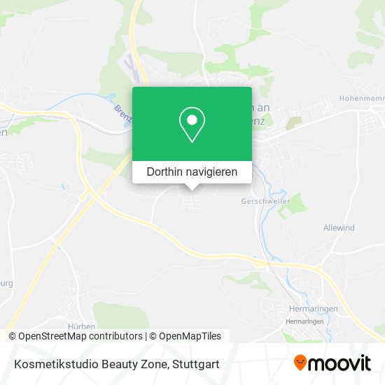 Kosmetikstudio Beauty Zone Karte
