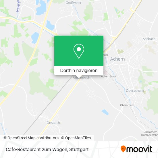 Cafe-Restaurant zum Wagen Karte