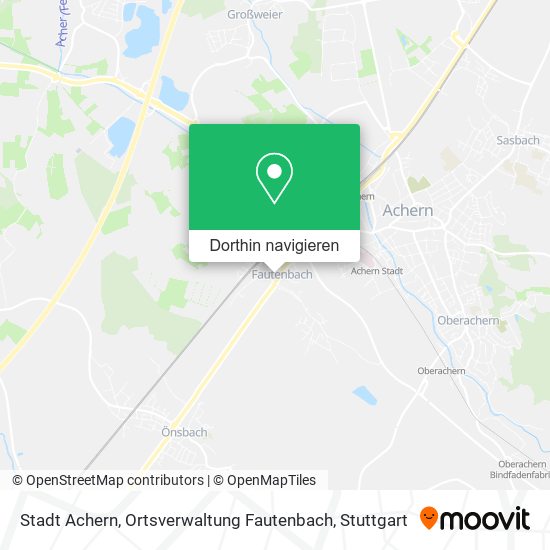 Stadt Achern, Ortsverwaltung Fautenbach Karte