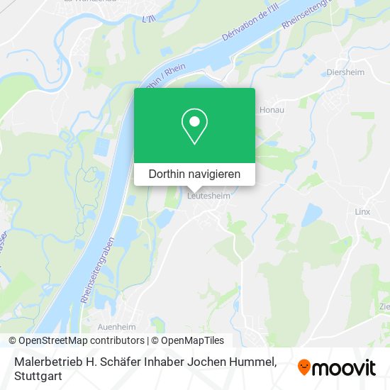 Malerbetrieb H. Schäfer Inhaber Jochen Hummel Karte